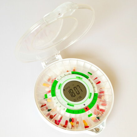 Distributore automatico di pillole Coperchio aperto | DoseControl