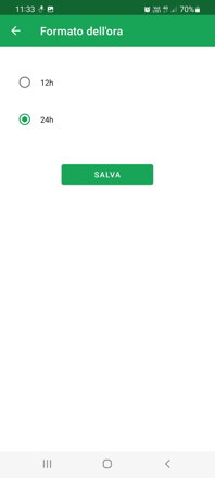 Impostazione del formato dell'ora | DoseControl App