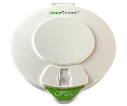 Portapillole BLUETOOTH automatico con allarme DOSECONTROL | Con caricatore | Modello 2021 | Coperchio bianco | Modelli di dosaggio in italiano | Controllo remoto e monitoraggio tramite Android App